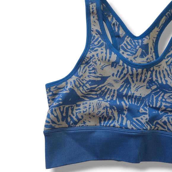 Astro Remiges Women’s High Impact Racerback Sports Bra – Asteroid Blue, Medium - Picture 4 of 7